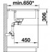 Мойка Blanco DELTA II-F SILGRANIT клапан-автомат InFino®