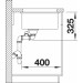 Мойка Blanco SUBLINE 350/150-U керамика отводная арматура InFino®