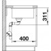 Мойка Blanco Subline 500-U Ceramic PuraPlus без клапана-автомата