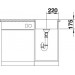 Мойка Blanco ZEROX 400-IF Durinox® отводная арматура InFino®